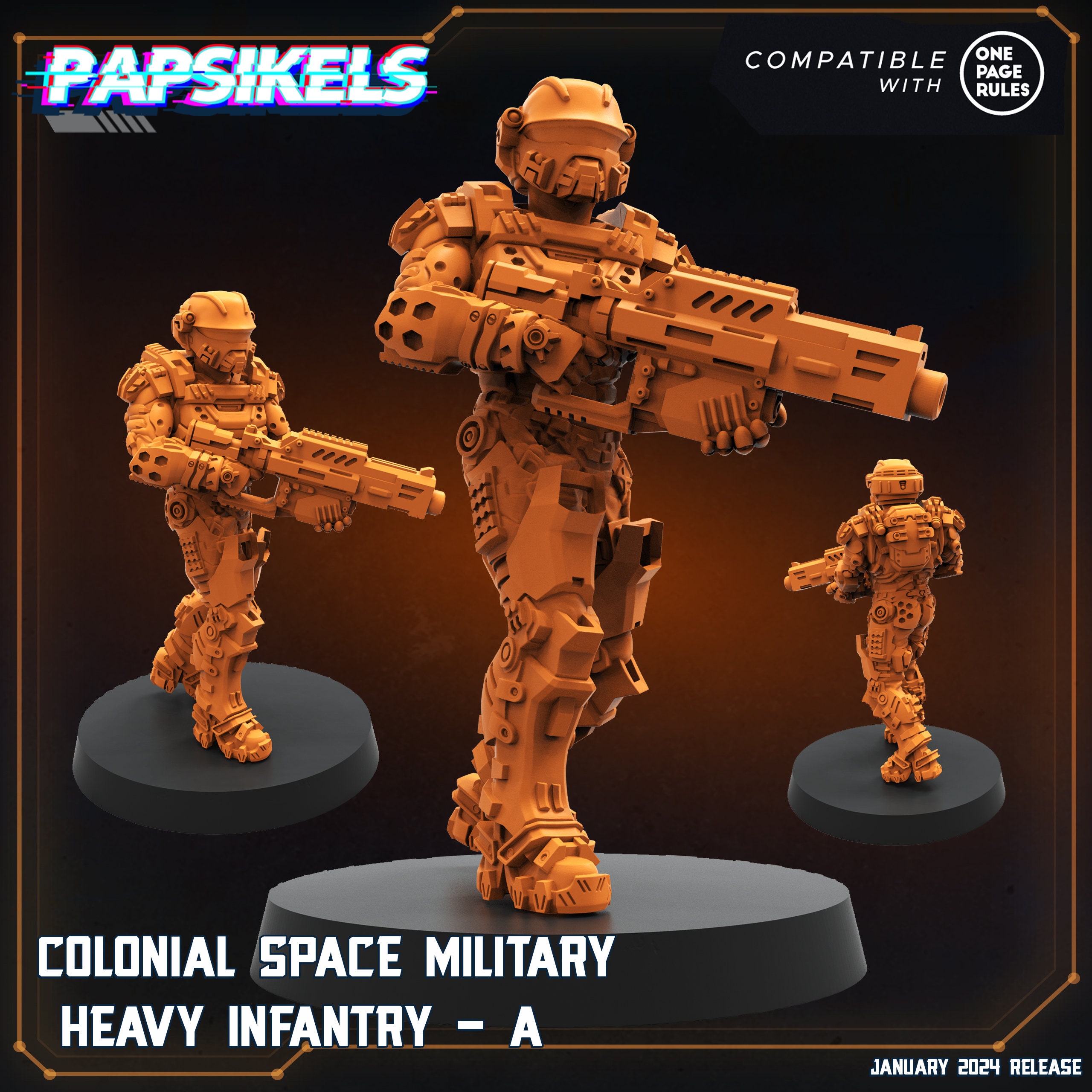 Human Space Military Heavy Infantry - Dropship Troopers by