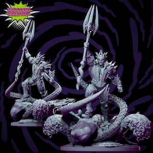 Seaking 40mm scale on 50mm base by Hardcore Miniatures Great for Display, Superhero RPGs, and other Tabletop Game