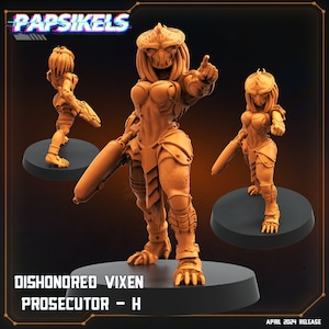 Dishonored Vixen Prosecutor by Papsikels Great for Cyberpunk,Shadowrun, and other Scifi Tabletop Games