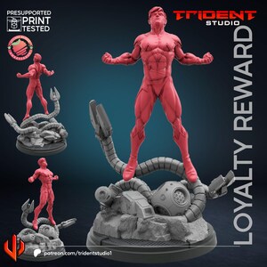 Wonder Twin One 40mm on 35mm base from Trident Studios Great for Crisis Protocol, Superhero RPGs, and other Scifi Table Top Games