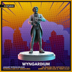 Wyngardium by C27 Miniatures Great for Crisis Protocol, Superhero RPGs, and other Sci-Fi Tabletop Games
