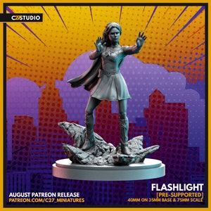Flashlight by C27 Miniatures Great for Crisis Protocol, Superhero RPGs, and other Sci-Fi Tabletop Games