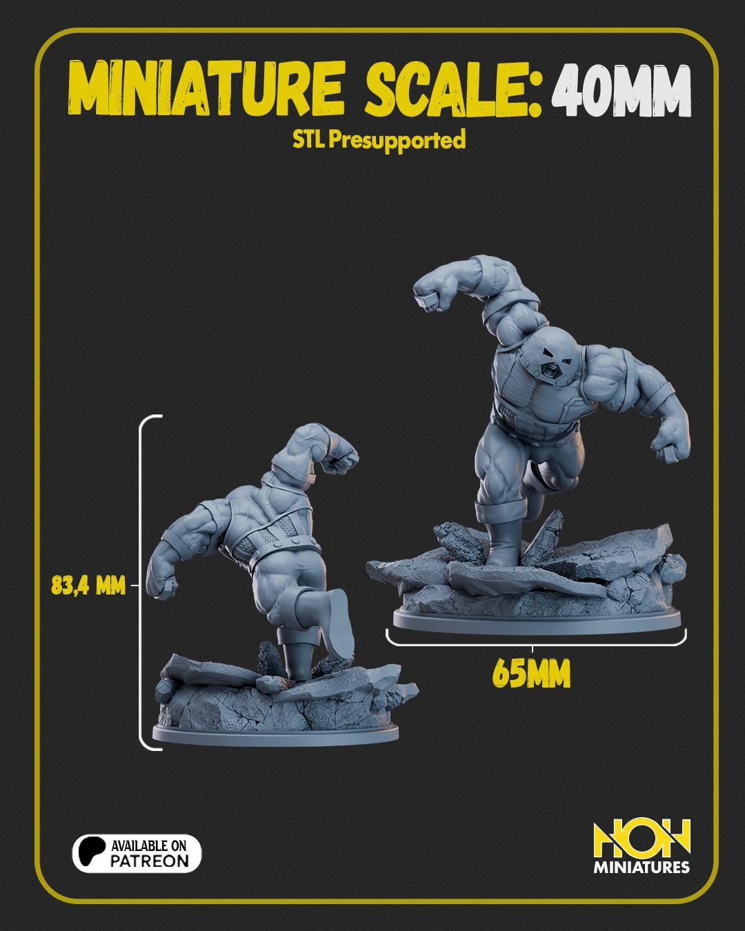 The Unstoppable Behemoth 40mm Scale on 65mm Base by Hall of Heroes ...