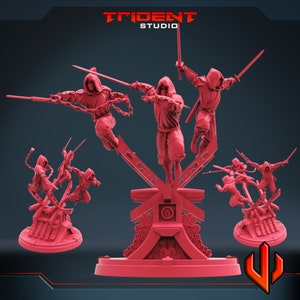 Palm Ninjas by Trident Studios Great for Crisis Protocol, Superhero RPGs, and other Sci-Fi Tabletop Games