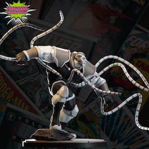 Omega Scarlet 40mm scale on 35mm base by Hardcore Miniatures Great for Display, Superhero RPGs, and other Tabletop Game
