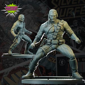 Destruction 40mm scale on 35mm base by Hardcore Miniatures Great for Display, Superhero RPGs, and other Tabletop Game