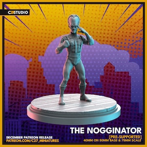 The Nogginator by C27 Miniatures Great for Crisis Protocol, Superhero RPGs, and other Sci-Fi Tabletop Games