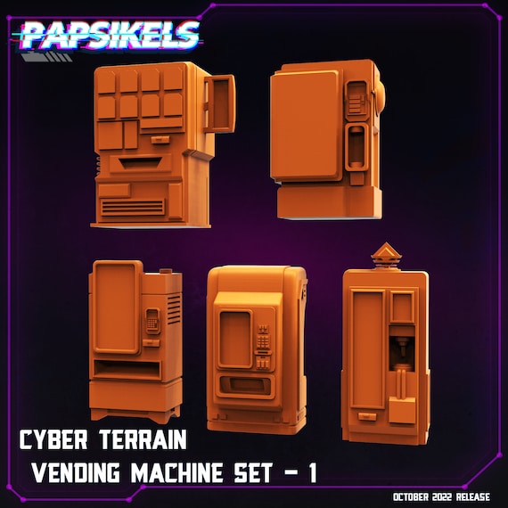 Vending Machine Set by Papsikels Great for Cyberpunk