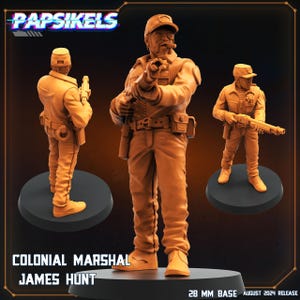 Colonial Marshal by Papsikels Great for Cyberpunk, Shadowrun, and other Scifi Tabletop Games