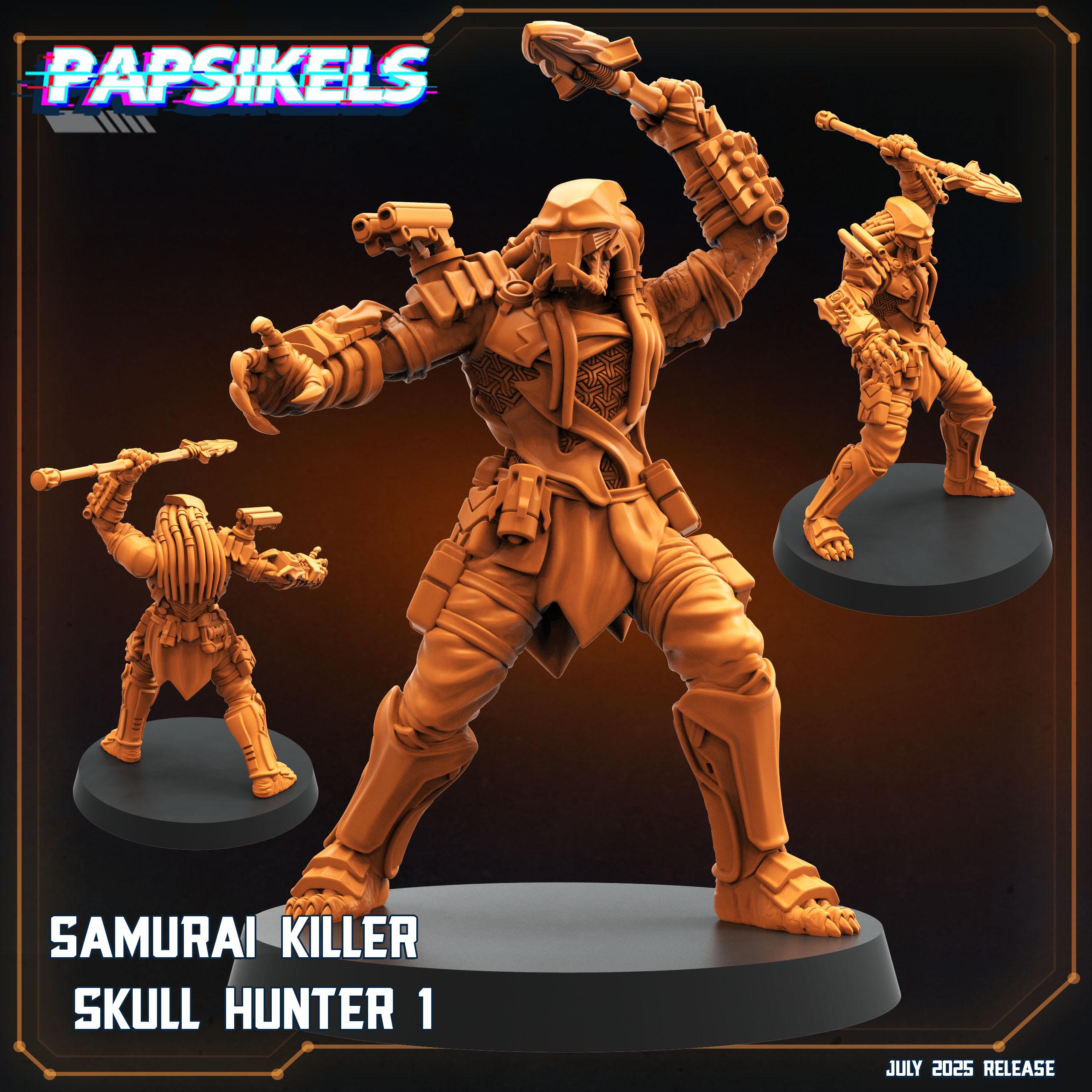 Samurai Killer Skull Hunter 32mm Scale by Papsikels Great for