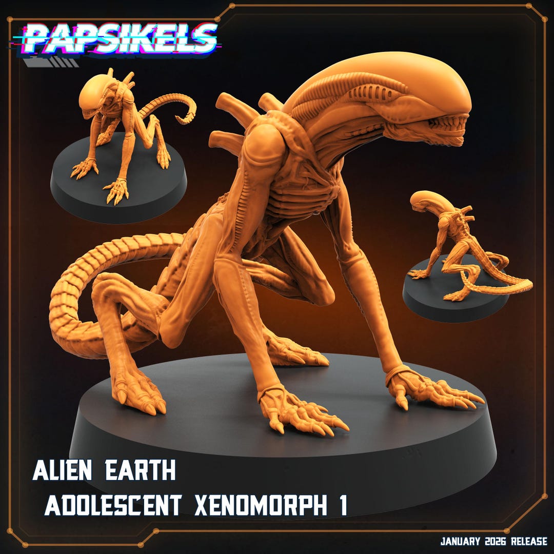 Alien Earth Adolescent Xenomorph by Papsikels Great for Trench Crusade ...