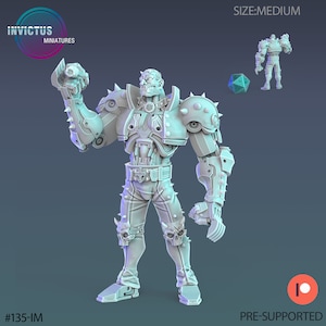 Space Cartel Leader - Cosmic Pirates van Invictus Miniatures Geweldig voor cyberpunk, Starfinder en andere sci-fi-tafelspellen