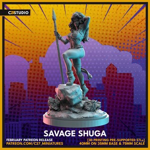Savage Shuga by C27 Miniatures Great for Crisis Protocol, Superhero RPGs, and other Sci-Fi Tabletop Games