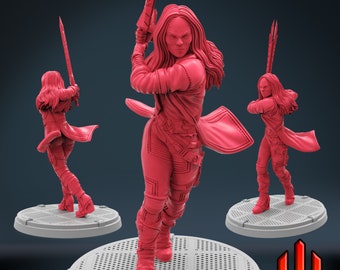 Warlords Daughter by Trident Studios Great for Crisis Protocol, Superhero RPGs, and other Scifi Tabletop Games