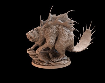 Beaverlisk de Dragon Trapper Lodge Ideal para Dungeons and Dragons, Pathfinder y otros juegos de mesa de fantasía