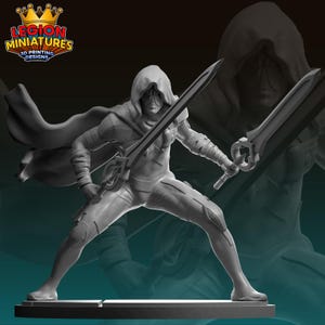 Poolboy Horseman 40mm scale on 35mm base by Legion Miniatures Great for Display, Superhero RPGs, and other Tabletop Games