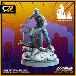 Loganson by C27 Miniatures Great for Crisis Protocol, Superhero RPGs, and other Sci-Fi Tabletop Games