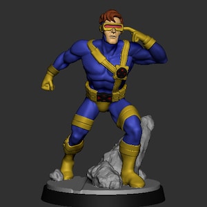 Visorman by C27 Miniatures Great for Crisis Protocol, Superhero RPGs, and other Sci-Fi Tabletop Games