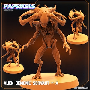 Alien Demonic Servant by Papsikels Great for Cyberpunk, and other Sci-Fi Tabletop Games