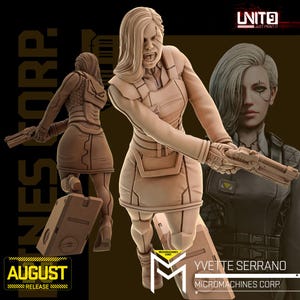 Yvette Serrano - Micromachines Corp from Unit 9 Great for Cyberpunk, Human Interface, Shadowrun, and other Tabletop Games