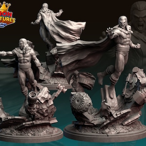Metal Manager 0n 50mm Base by Legion Miniatures Great for Display, Superhero RPGs, and other Tabletop Games