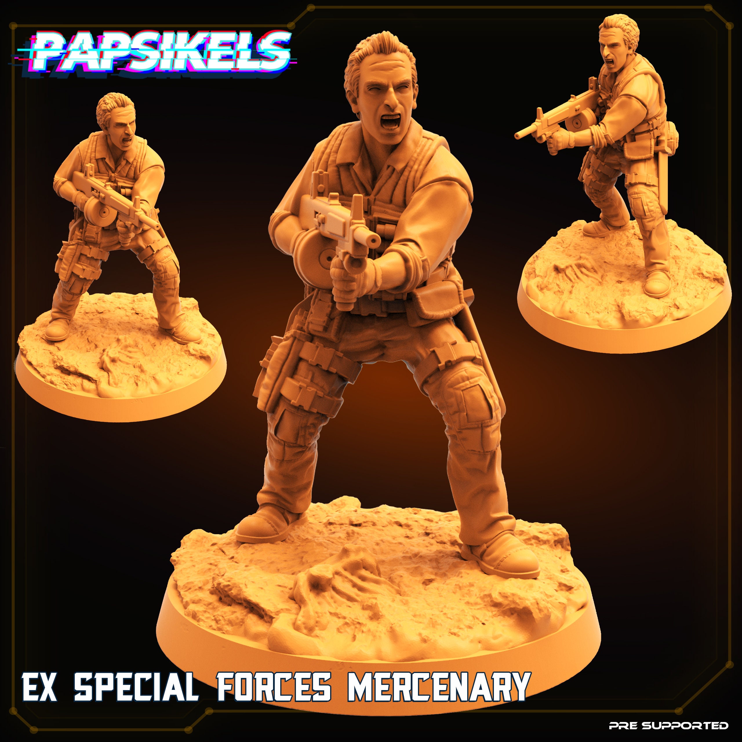 Sci Fi Mercenary Miniatures
