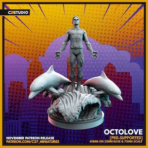 OctoLove by C27 Miniatures Great for Crisis Protocol, Superhero RPGs, and other Sci-Fi Tabletop Games