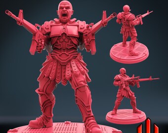 Des Troy by Trident Studios Great for Crisis Protocol, Superhero RPGs, and other Scifi Tabletop Games