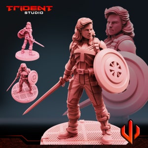 Captain Excalibur von Trident Studios Ideal für Crisis totalrotokoll, Superhelden Rollenspiele und andere Scifi Table Top Spiele