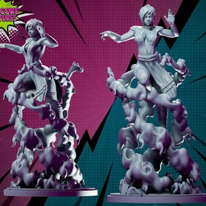 Tempest 40mm scale on 35mm base by Hardcore Miniatures Great for Display, Superhero RPGs, and other Tabletop Game