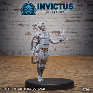Weather Operator - Desert Storm by Invictus Miniatures Great for Cyberpunk, Starfinder and other Sci-Fi Tabletop Games