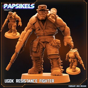 Ugok Resistance Fighter by Papsikels Great for Cyberpunk, Starfinder and other Sci-Fi Tabletop Games
