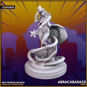 Abracabadass 40mm on 35mm Base by C27 Miniatures Great for Crisis Protocol, Superhero RPGs, and other Sci-Fi Tabletop Games