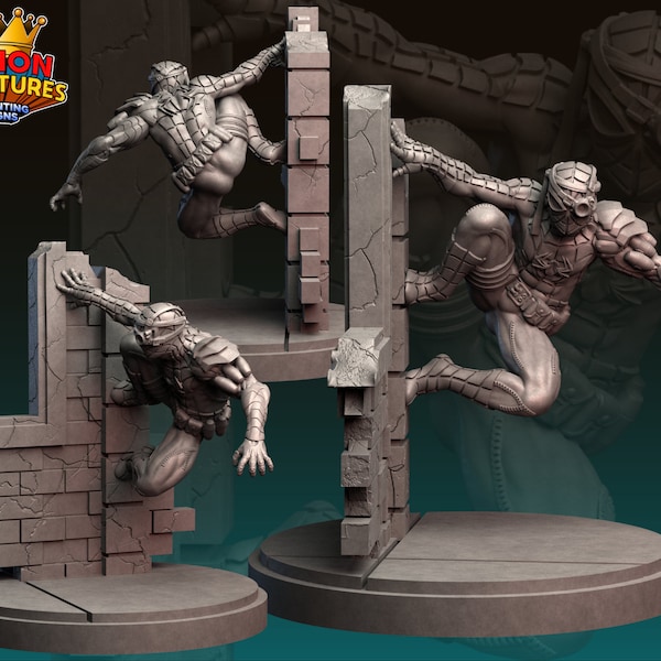 Arachnid Cyborg by Legion Miniatures Great for Display, Superhero RPGs, and other Tabletop Games