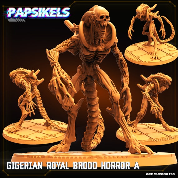 Gigerian Royal Brood Horror A by Papsikels Great for Cyberpunk