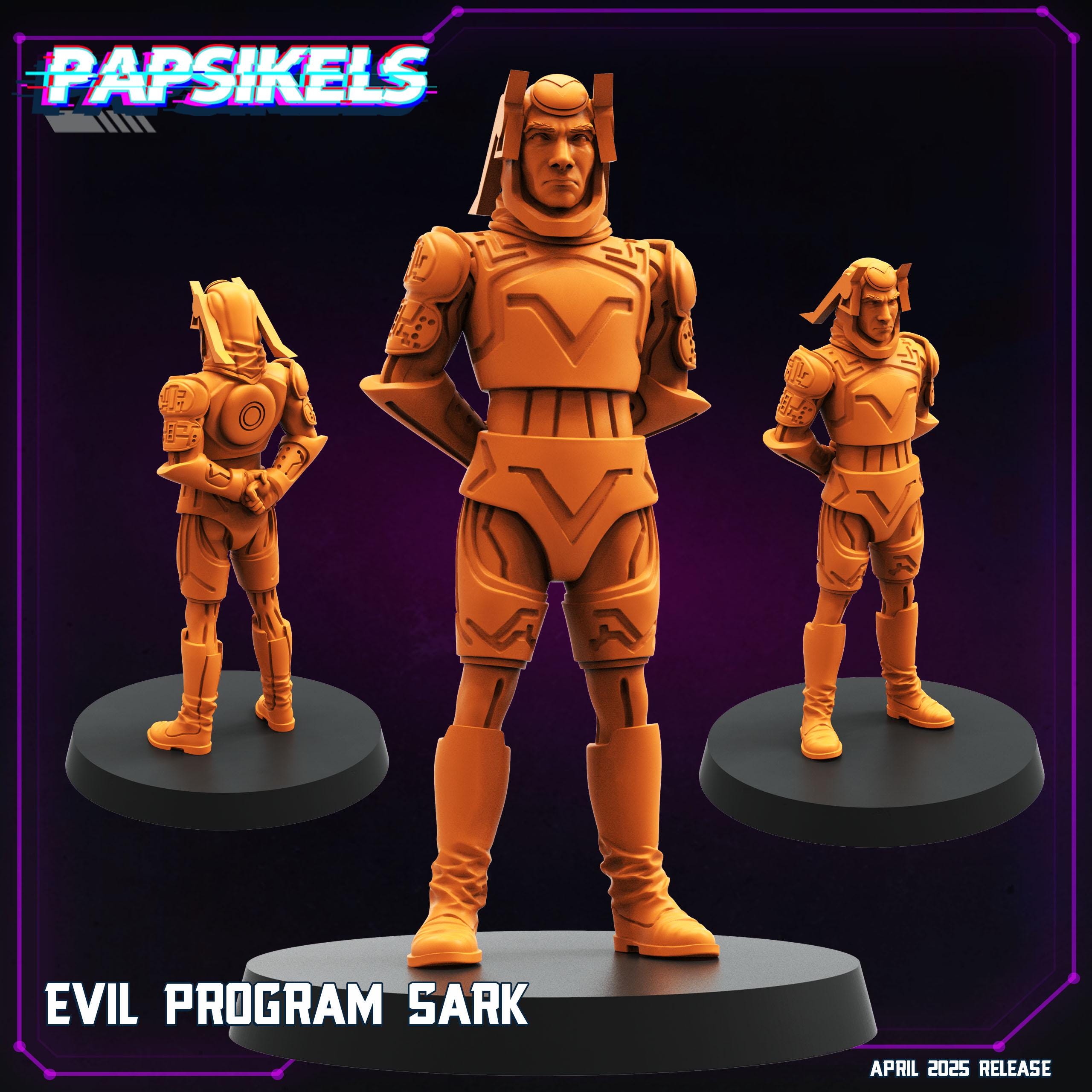 Evil Program Sark 32mm scale by Papsikels Great for Cyberpunk, Shadowrun, and other Sci-Fi Tabletop Games