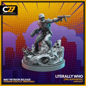 Literally Who by C27 Miniatures Great for Crisis Protocol, Superhero RPGs, and other Sci-Fi Tabletop Games