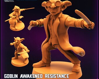 Goblin Awakened Resistance Member - Dopeus by Papsikels Great for Cyberpunk,Shadowrun, Stargrave, Starfinder and other Scifi Tabletop Games