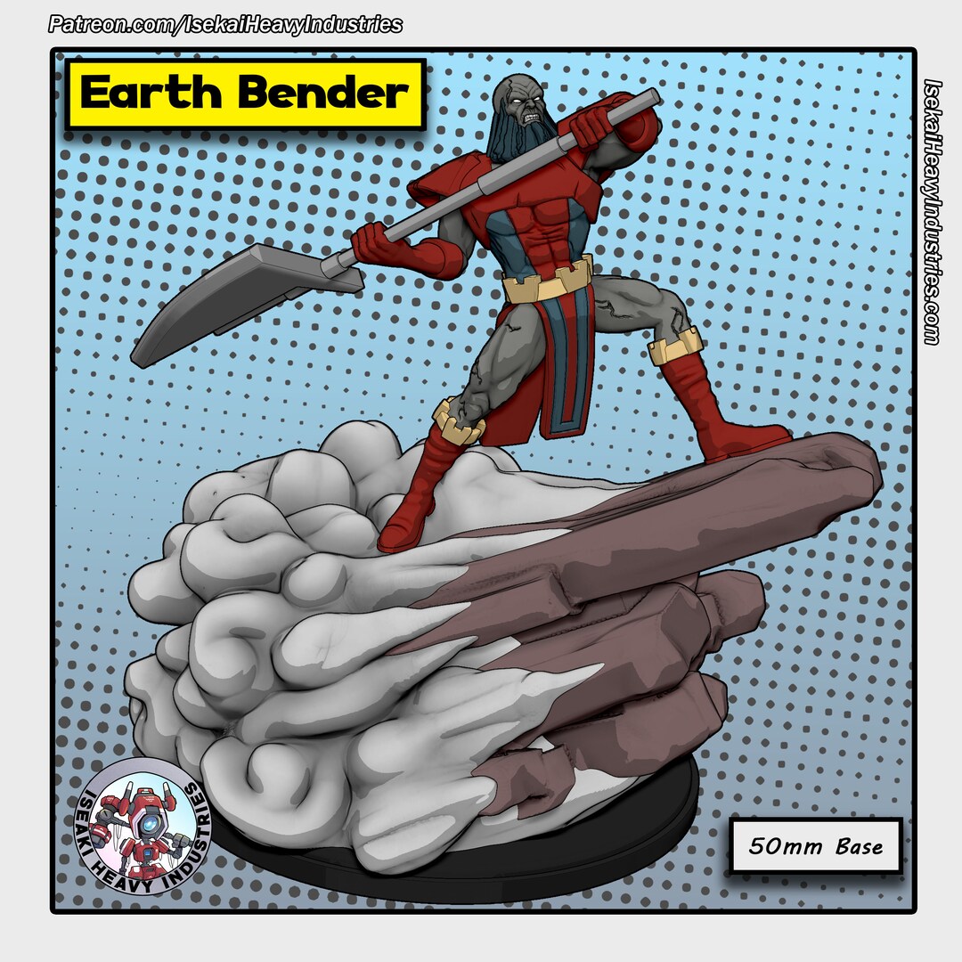Earth Bender on 50mm Base by Isekai Heavy Industries Great for Crisis ...
