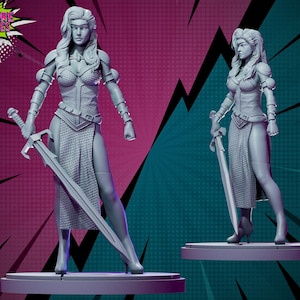 Queen Blade by Hardcore Miniatures Great for Display, SuperHero RPGs, and other Tabletop Game