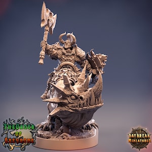 Grand Duke Anton Liechtengruber on Horned Wolf from Daybreak Miniatures
