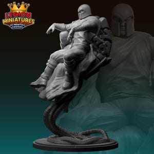Ultimate Magnet Man 40mm scale on 50mm base by Legion Miniatures Great for Display, Superhero RPGs, and other Tabletop Games