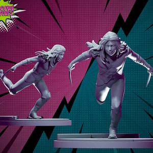 Fast Vermin 40mm scale on 35mm base by Hardcore Miniatures Great for Display, Superhero RPGs, and other Tabletop Game
