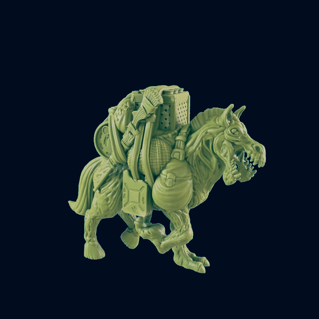 Mutated Horses by EC3D Designs, Great for Cyberpunk, Shadowrun