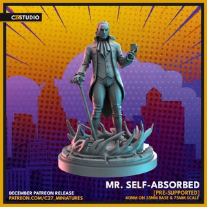 Mr. Self-Absorbed by C27 Miniatures Great for Crisis Protocol, Superhero RPGs, and other Sci-Fi Tabletop Games