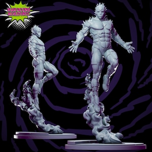 Magma Flyer 40mm scale on 35mm base by Hardcore Miniatures Great for Display, Superhero RPGs, and other Tabletop Game