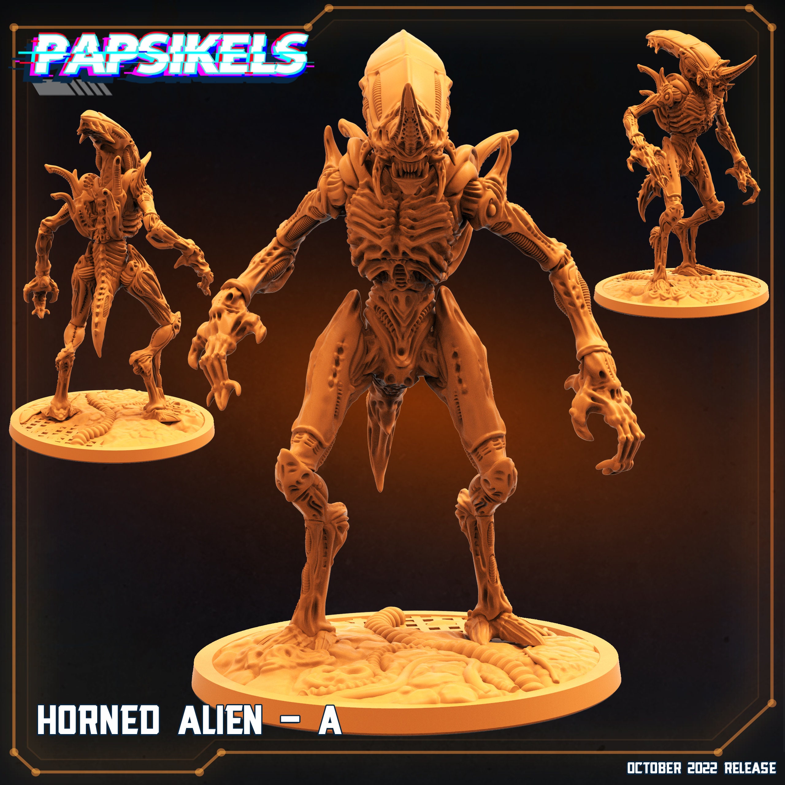 Horned Alien by Papsikels Great for Cyberpunk, Shadowrun