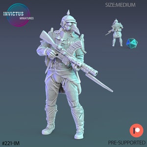 Plagued Doctor General - Plague Wars by Invictus Miniatures Great for Cyberpunk, Shadowrun, Starfinder and other Sci-Fi Tabletop Games