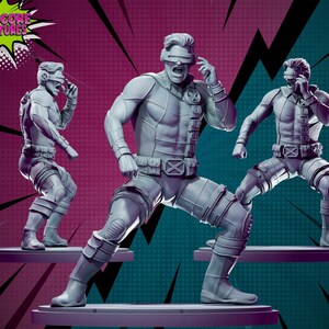 Optic Man by Hardcore Miniatures Great for Display, SuperHero RPGs, and other Tabletop Game