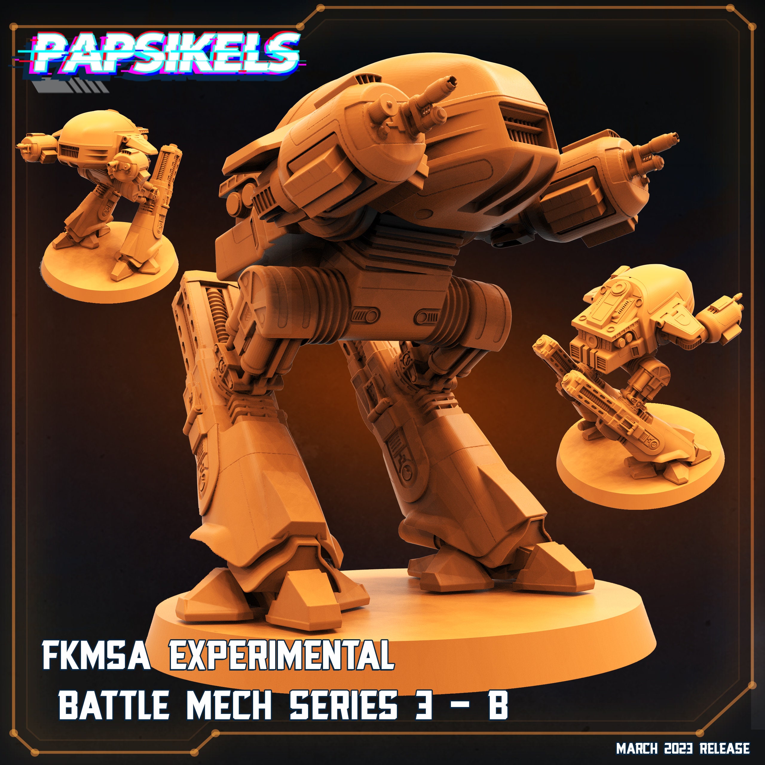 Shadowrun Mech FKMSA Experimental Battle Mech Series 3 by Papsikels Great for ...
